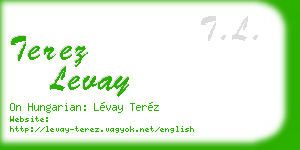 terez levay business card