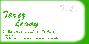 terez levay business card